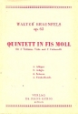 Quintett fis-Moll op.63 fr 2 Violinen, Viola und 2 Violoncelli Studienpartitur