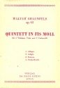 Quintett fis-Moll op.63 fr 2 Violinen, Viola und 2 Violoncelli Studienpartitur