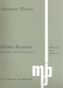 Kleines Requiem fr Sopran und Streichquartett Partitur und Stimmen