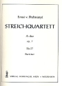 Streichquartett A-Dur op.7 Studienpartitur