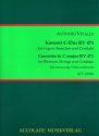 Konzert C-Dur RV471  fr Fagott, Streicher und Bc  Klavierauszug