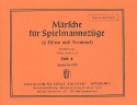 Mrsche fr Spielmannszge 2 (2 Flten, Trommel): Sopranquerflte 2