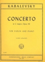 Concerto C major op.48 for violin and piano