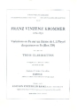Variations en fa sur un thme de I.J. Pleyel fr 3 Klarinetten Spielpartitur