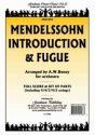 INTRODUCTION AND FUGUE FOR ORCHESTRA,  SCORE+SET OF PARTS (HARMONIE UND 4-4-3-4-2)