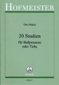 20 Studien fr Baposaune (Tuba)