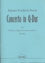 Konzert G-Dur fr 2 Oboen, 2 Fagotte, Streicher und Bc Partitur