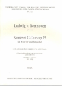 Konzert C-Dur Nr.1 op.15 fr Klavier und Streicher Viola