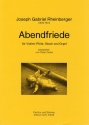 Abendfriede fr Violine (Flte, Oboe) und Orgel