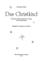 Das Christkind fr Gesang und Klavier