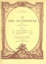 15 arie accademiche Band 1 (Nr.1-3) fr Sopran und Orchester fr Sopran und Klavier