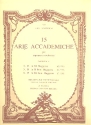 15 arie accademiche vol.5 (Nr.13-15) fr Sopran und Orchester fr Sopran und Klavier