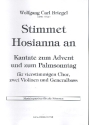 Stimmet Hosianna an fr gem Chor, 2 Violinen und Bc Musizier-Partitur (Set mit 25 Stk)