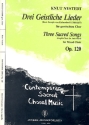 3 geistliche Lieder op.120 fr gem Chor a cappella Partitur (en/dt)