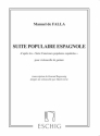 Suite populaire espagnole pour violoncelle et guitare partition et partie de violoncelle