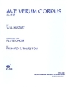 Ave verum corpus KV618 pour flute choir score and parts