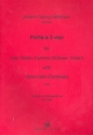 Partie a 3 Voci fr 2 Violen d'amore (Violine, Viola) und Violoncello (Cembalo) Partitur und Stimmen