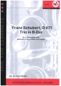 Trio B-Dur D471 fr 3 Klarinetten (alternativ 2 Klarinetten und Fagott) Partitur und Stimmen