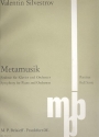 Metamusik Sinfonie fr Klavier und groes Orchester Partitur (1992)