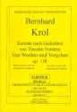 Von Werden und Vergehen op.138 fr gem Chor und 4 Hrner Partitur