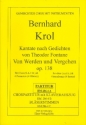 Von Werden und Vergehen op.138 fr gem Chor und 4 Hrner Partitur