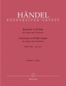 Konzert B-Dur HWV290 op.4,2 fr Orgel und Orchester Partitur