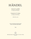 Konzert g-Moll HWV289 op.4,1 fr Orgel und Orchester Viola