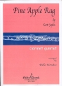 Pine Apple Rag for 4 clarinets and bass clarinet score and parts