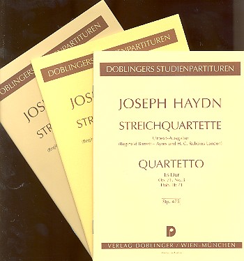 Streichquartette op.71,1-3 Studienpartitur