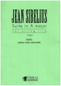 Suite A-Dur  (1889) for violin, viola and violoncello parts