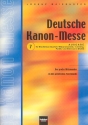 Deutsche Kanonmesse Ausgabe 7 fr Blechblserquartett/Blserensemble (1-3 chrig) Partitur und Stimmen in B/C/Es