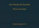 Wie die Zeit luft fr Klavier