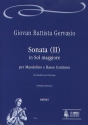 SONATA SOL MAGGIORE NO.2 PER MANDOLINO E BC ORLANDI, UGO, ED.