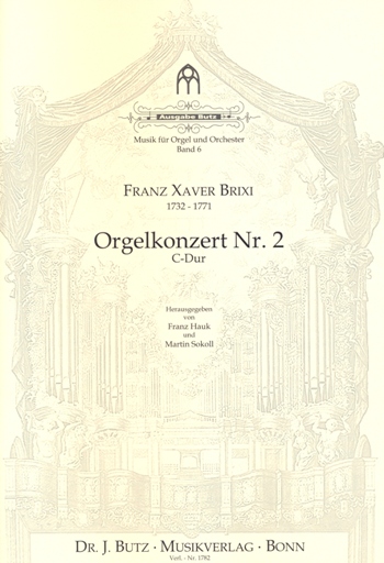 Konzert C-Dur Nr.2 für Orgel, Streicher, Trompeten in C und Pauken ad lib Partitur