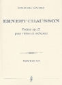 Pome op.25 fr Violine und Orchester Studienpartitur