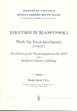 Werk fr Streichorchester nach dem Streichquintett fis-Moll Studienpartitur