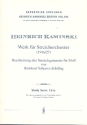 Werk fr Streichorchester nach dem Streichquintett fis-Moll Studienpartitur