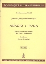 Adagio und Fuge fr 2 Violinen, 2 Violen und Violoncello Studienpartitur