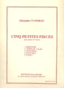 5 petites pieces  pour piano 4 mains