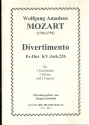 Divertimento Es-Dur KVAnh226 für 2 Klarinetten, 2 Hörner und 2 Fagotte Partitur+Stimmen