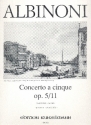 Concerto  cinque g-Moll op.5,11 fr Violine und Streichorchester Partitur