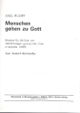 Menschen gehen zu Gott Motette fr Alt und gem Chor a cappella