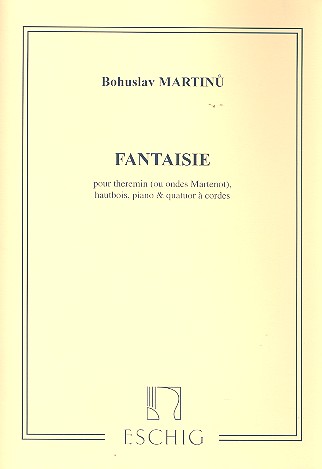 Fantasie pour theremin (ondes martenot), hautbois, piano et quatuor a cordes,  parties