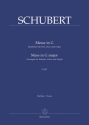 Messe G-Dur D167 fr Soli, Chor und Orgel Partitur