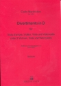 Divertimento D-Dur fr Viola d'amore, violine, viola und violoncello (Streichquartett)