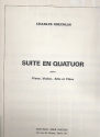 Suite en quatuor pour piano, violon, alto et flte