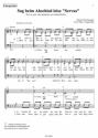 Sag beim Abschied leise Servus fr gem Chor a cappella Singpartitur