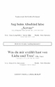 Sag beim Abschied leise 