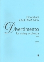 Divertimento for string orchestra parts