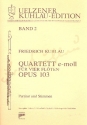 Quartett e-Moll op.103 fr 4 Flten Partitur und Stimmen